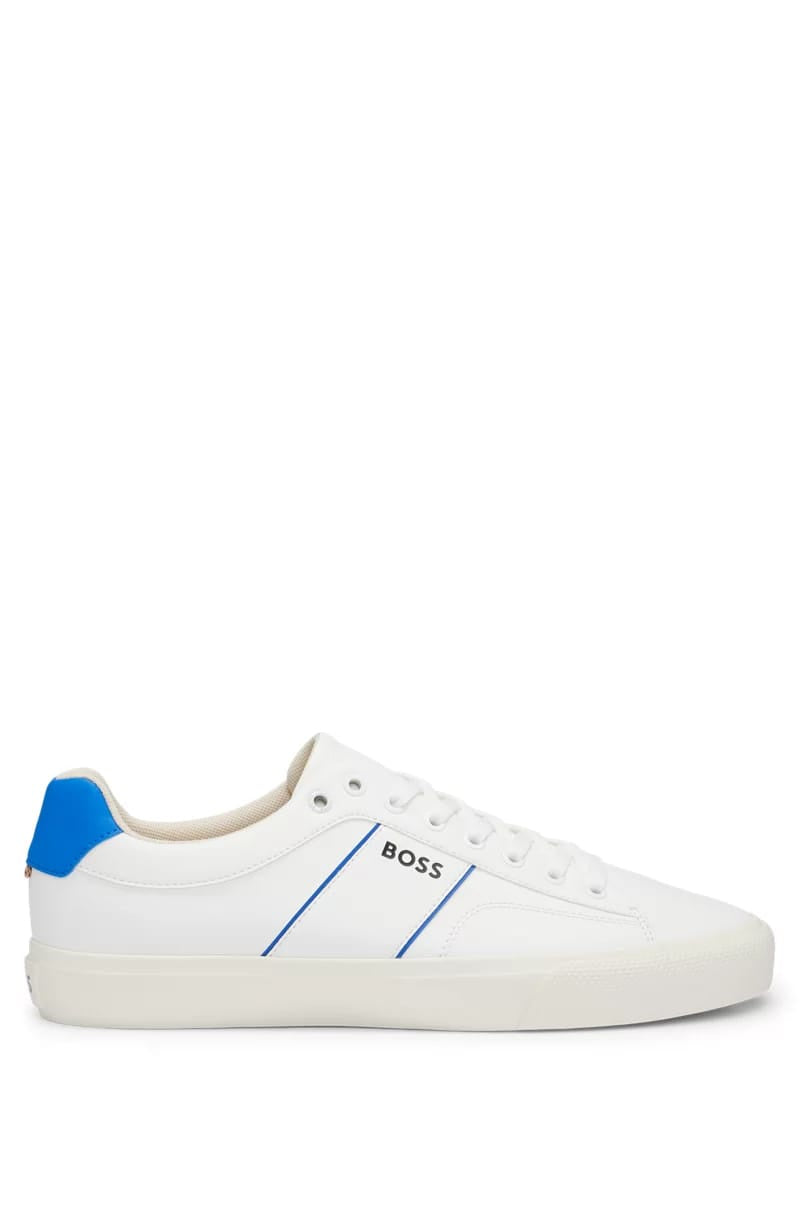 Hugo Boss Business Aiden Trainers White-Blue