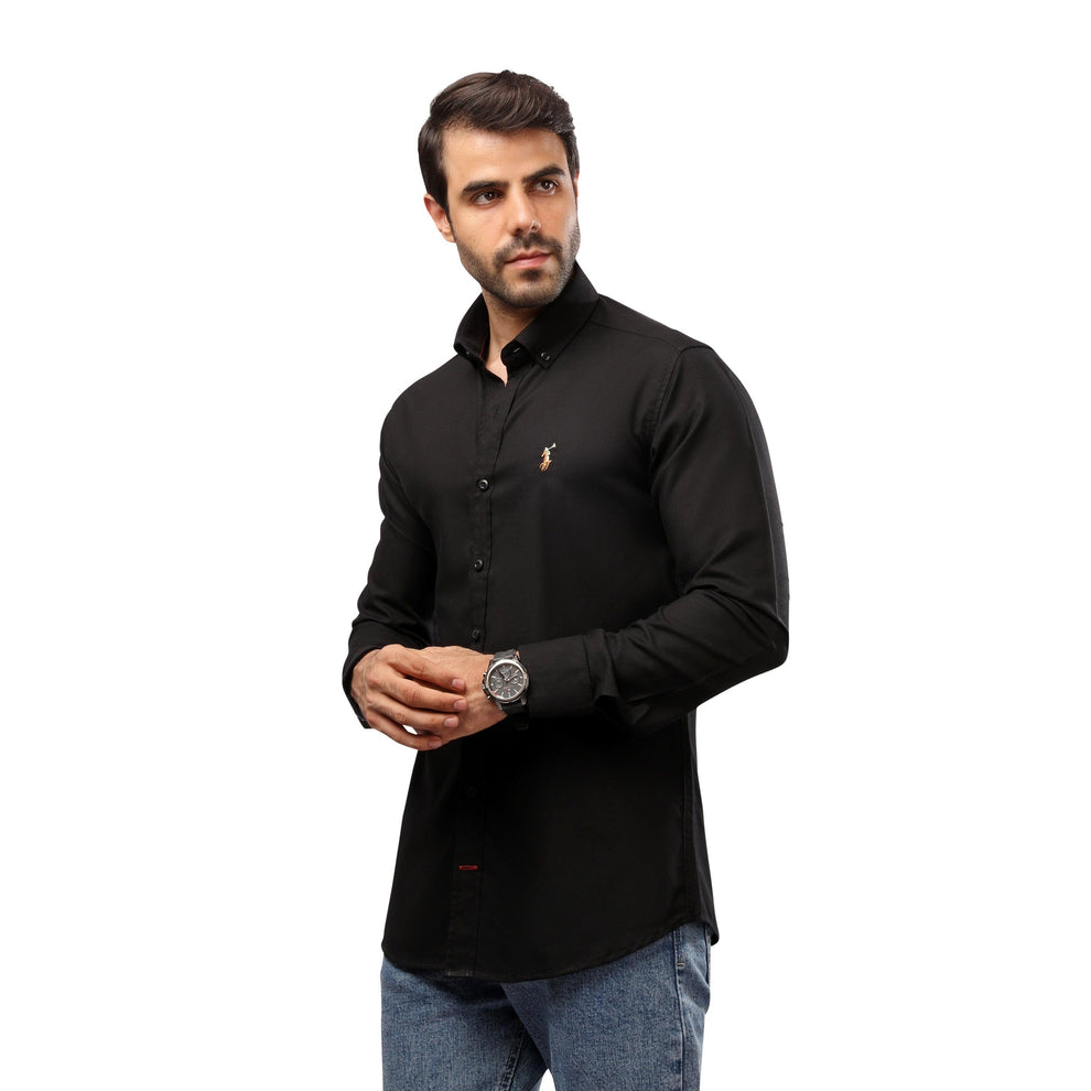 RL Polo Plain Long Sleeve Oxford Men Shirt