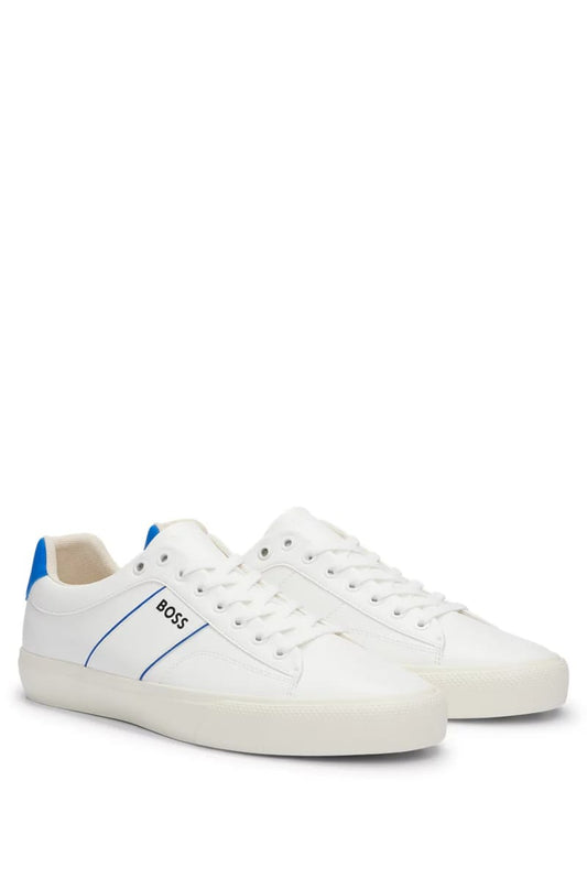Hugo Boss Business Aiden Trainers White-Blue